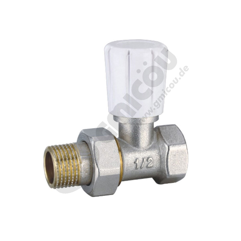 Straight manual thermostatic valve with female thread