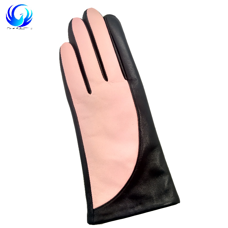 Ladies winter fashion leather gloves