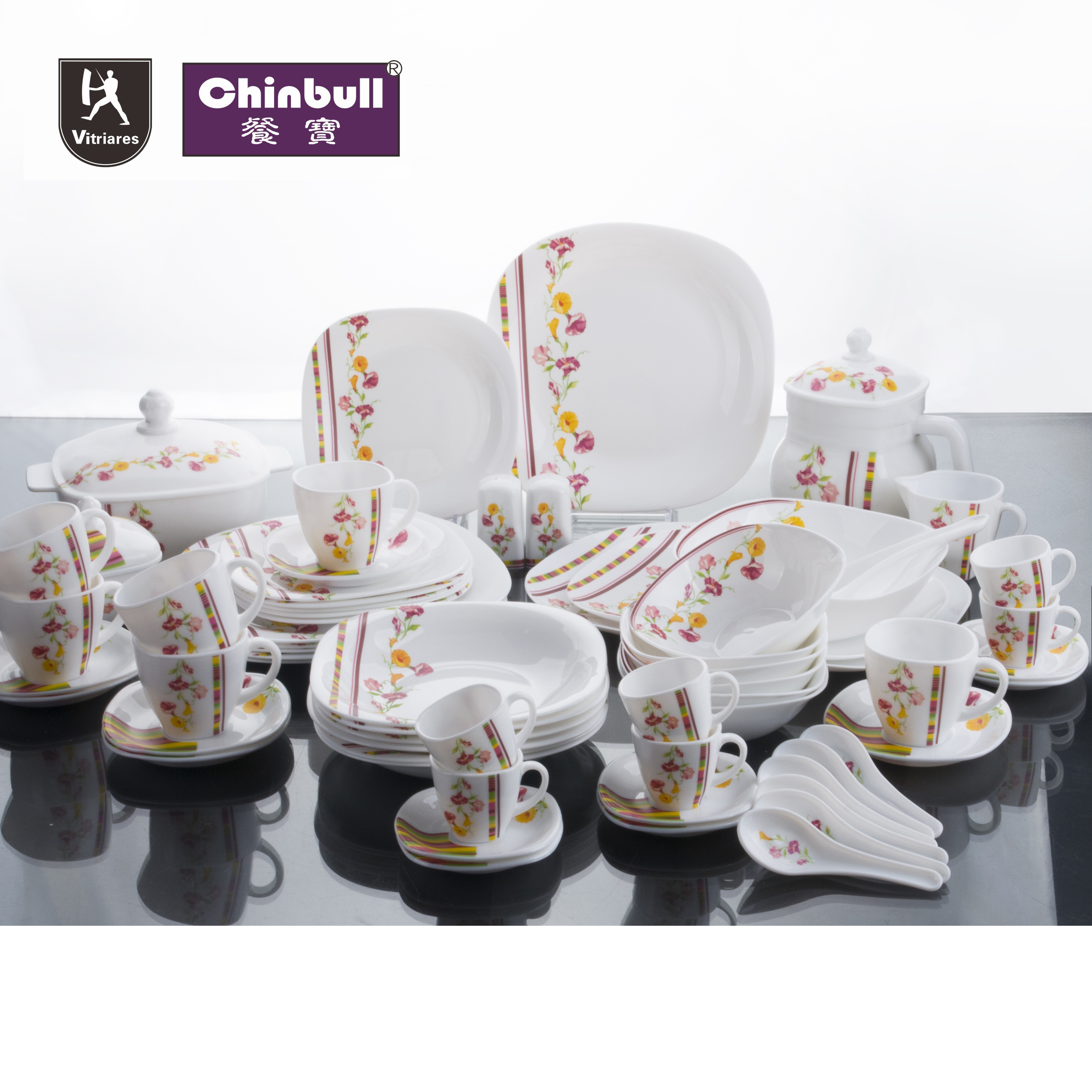 66pcs dinner set (opal glassware)