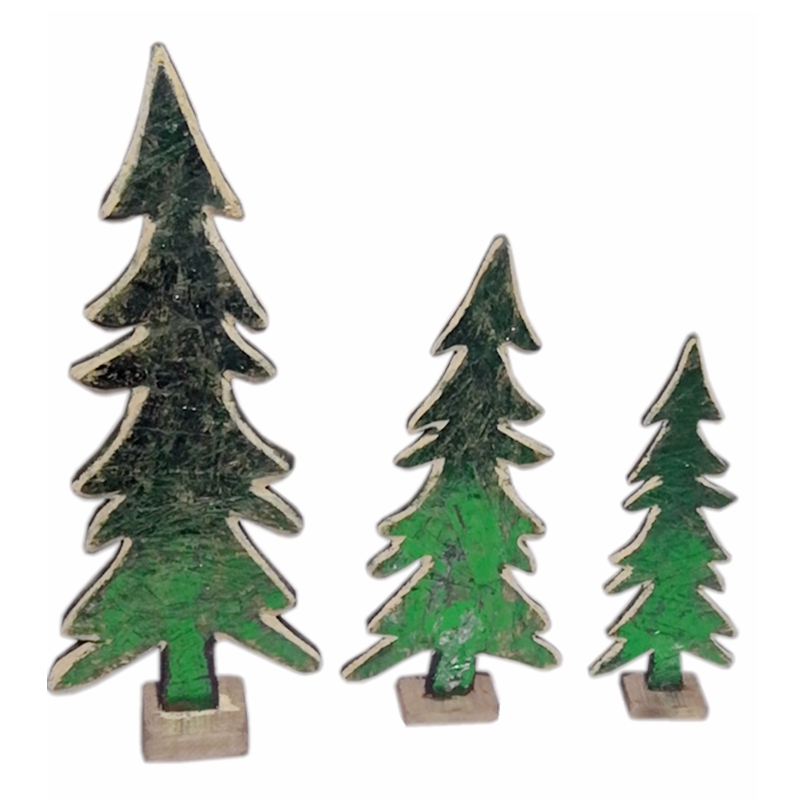 wooden christmas tree