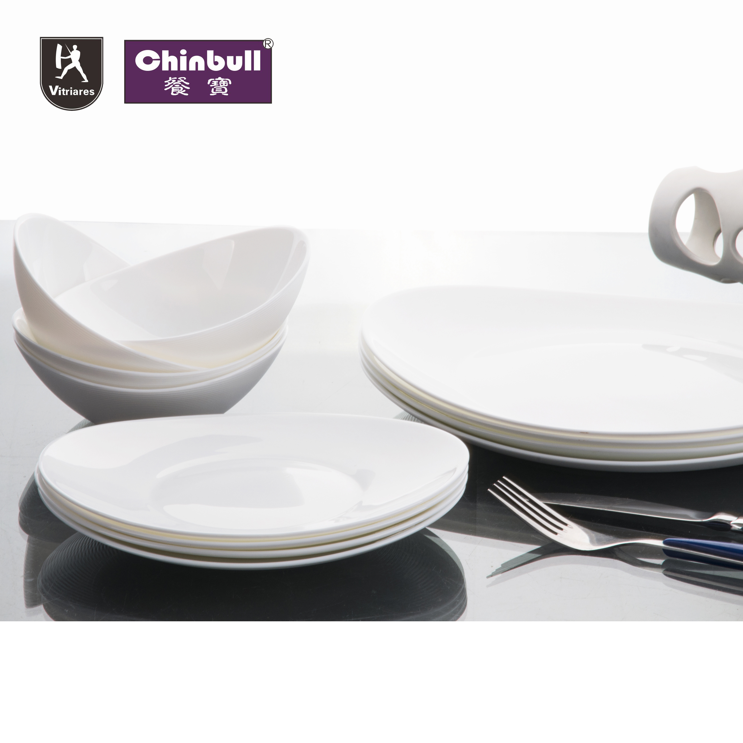 12pcs dinner set (opal glassware）