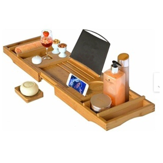 Bamboo bathroom tray/bathtub tray