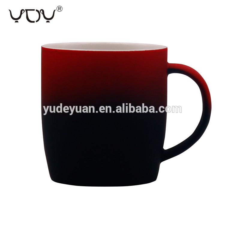 2020 latest design gradient color ceramic coffee mug porcelain mug cup