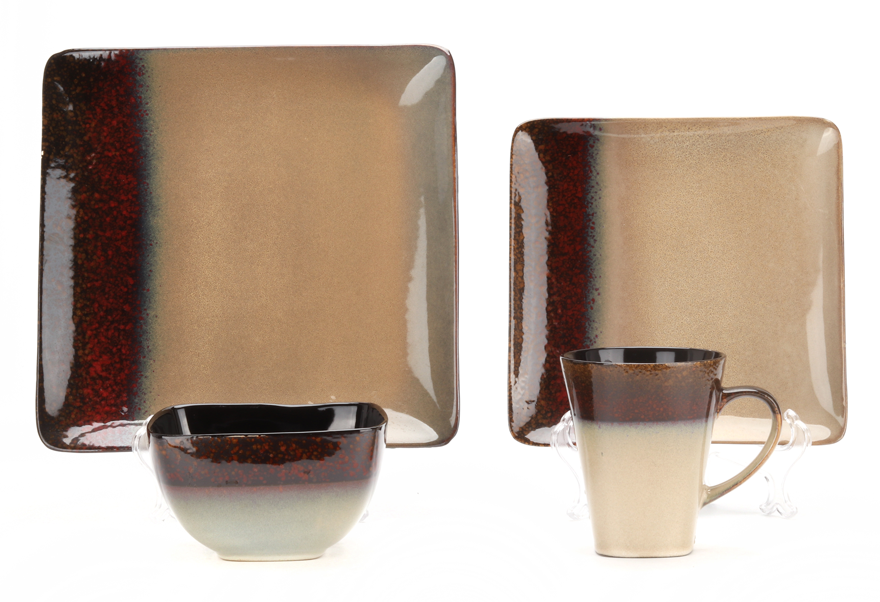 Stock stoneware dinner set