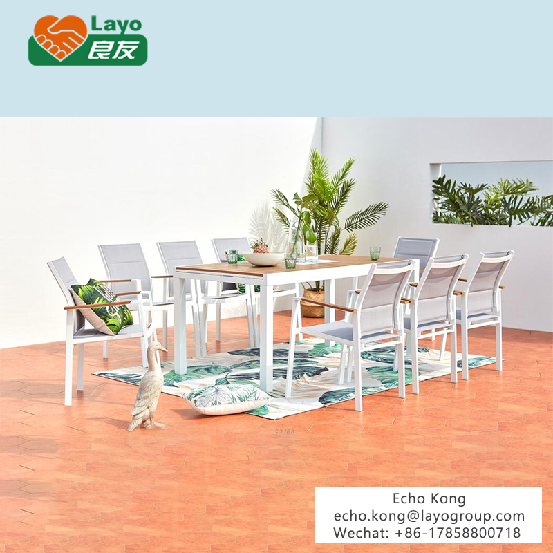 Alum Polywood Extension Table Set