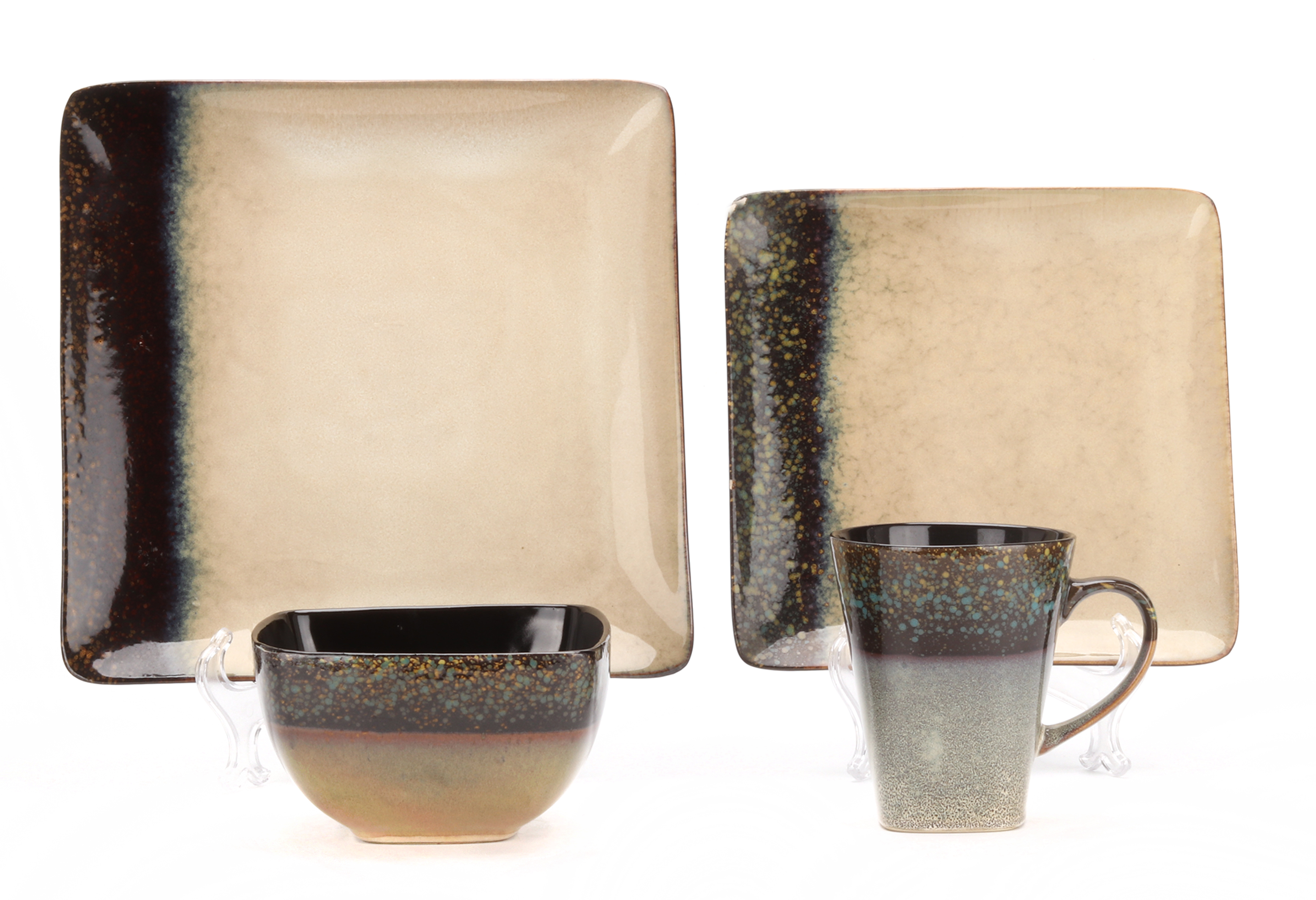 Stock stoneware dinner set