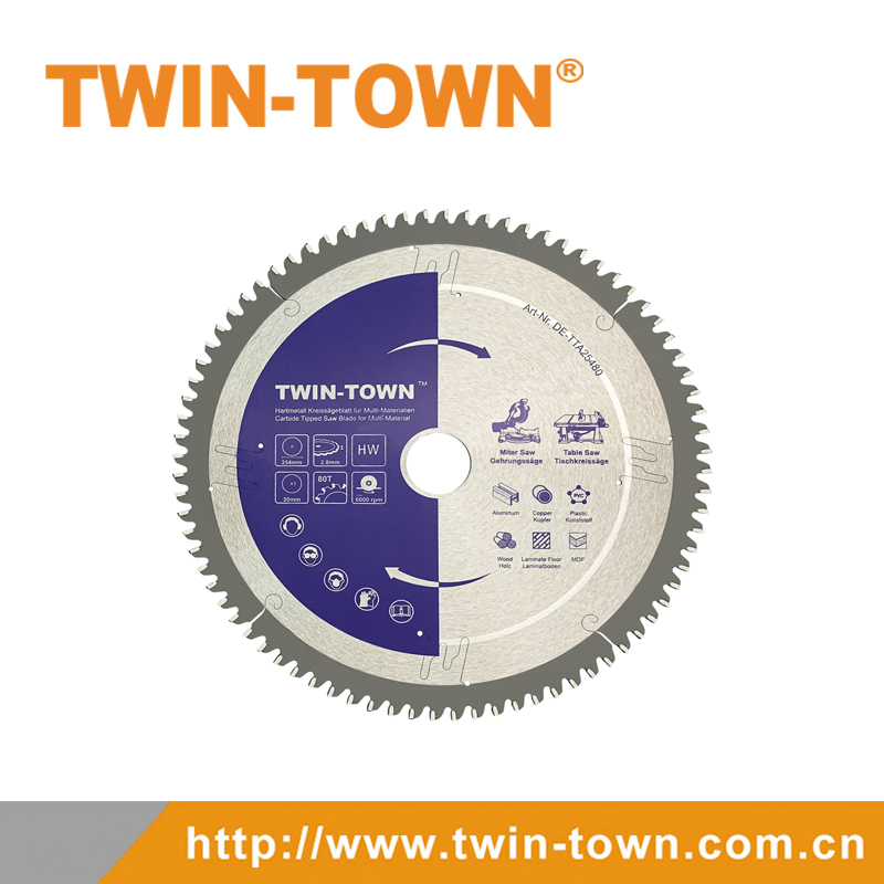 TCT Saw Blades for Cutting Non-Ferrous Metal, Aluminium & Plastic