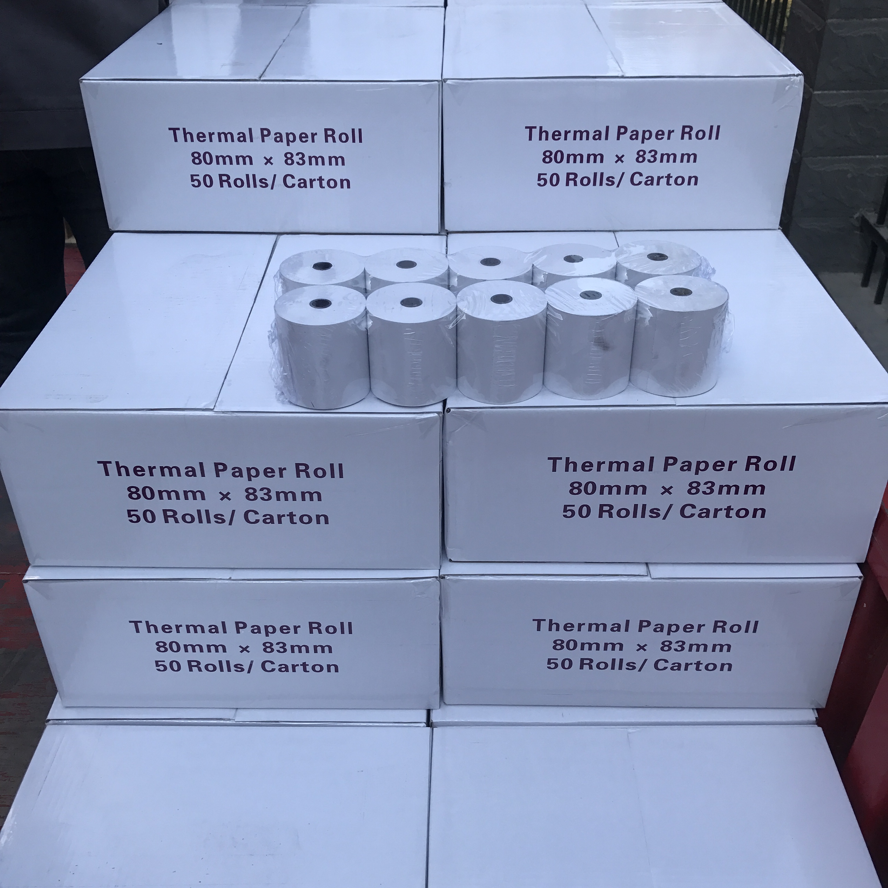 Thermal paper rolls 80x80