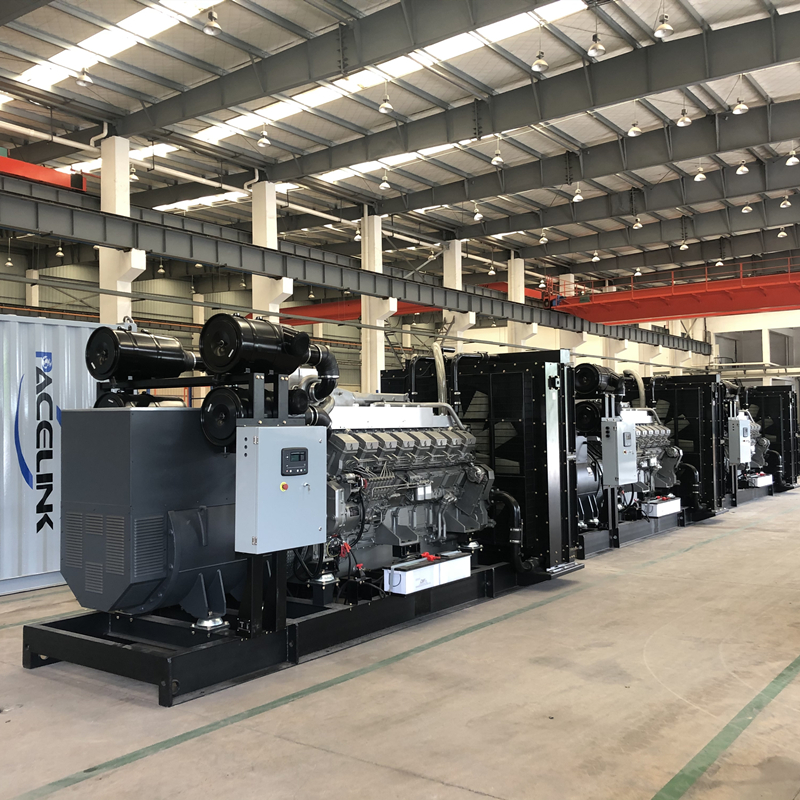 Open Type 1800kVA Mitsubishi powered diesel generator with CE/ISO certificate