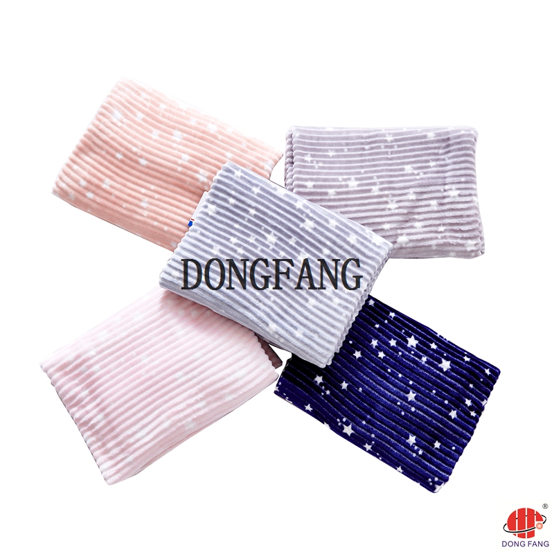100% polyester flannel cut flowers and printing