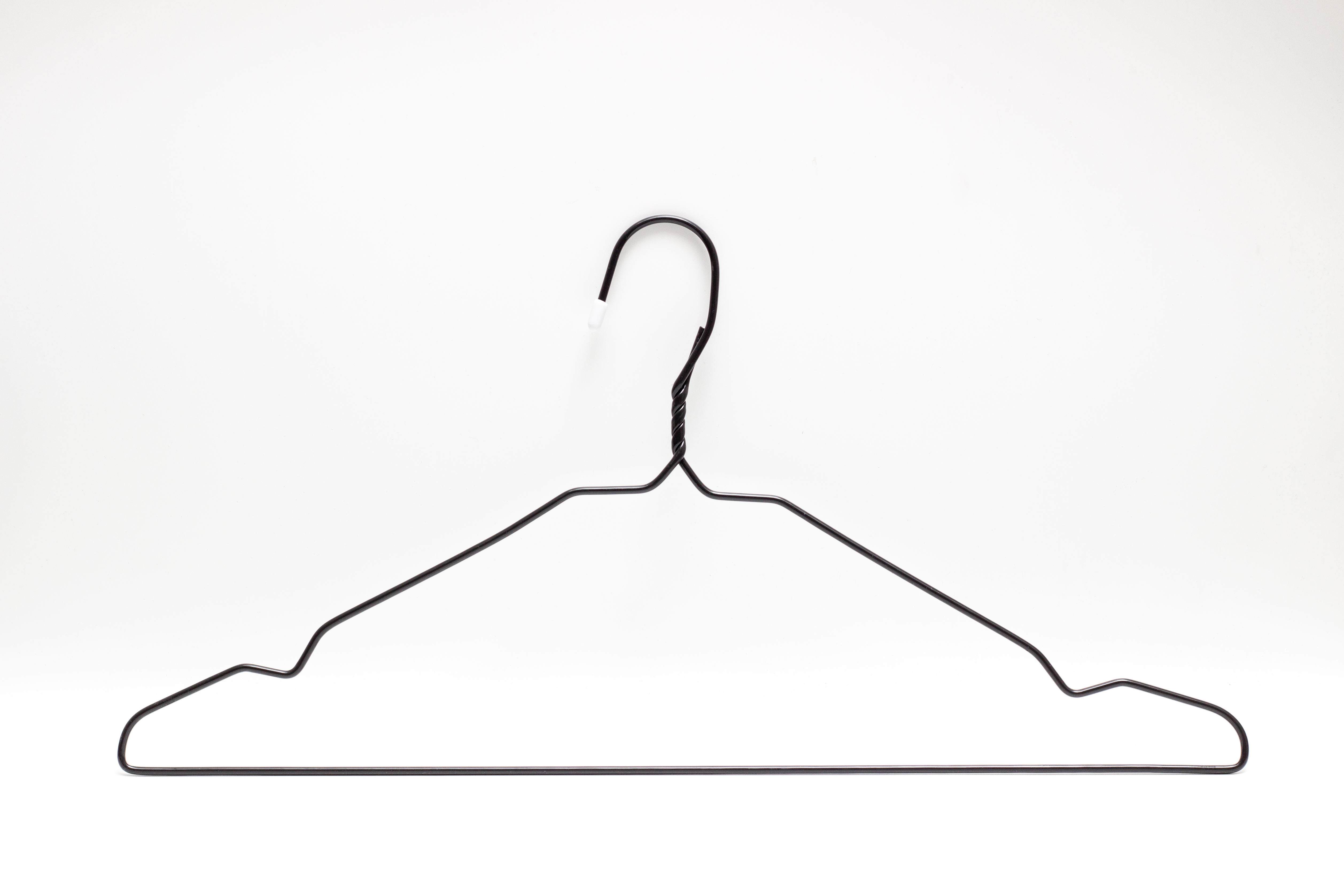 Plastic coated wire hanger