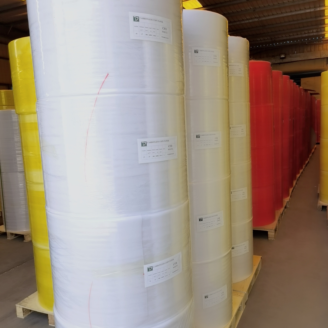 Carbonless paper,NCR Paper jumbo roll 483x6000m