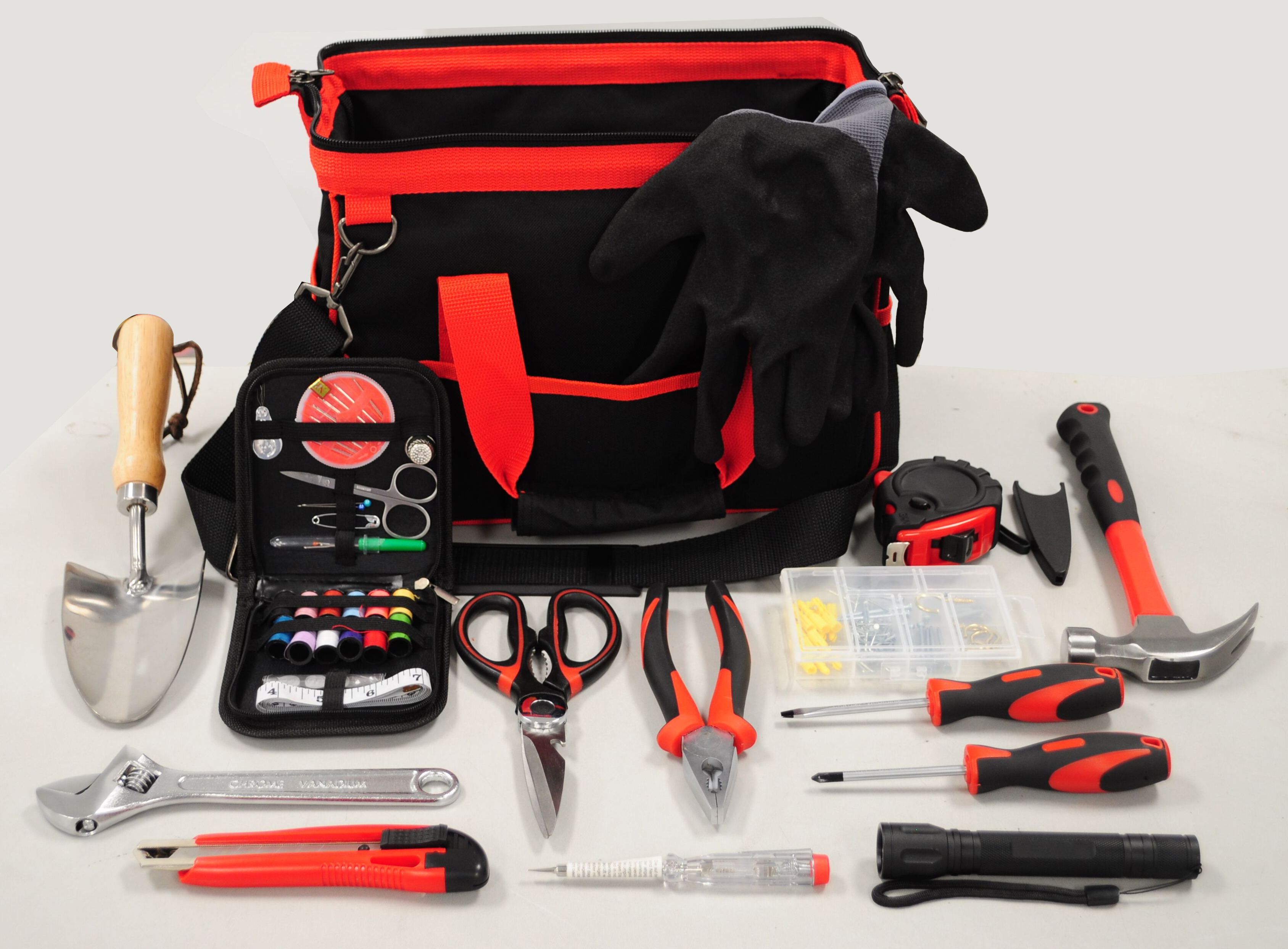 15pcs combination tool set in tool bag