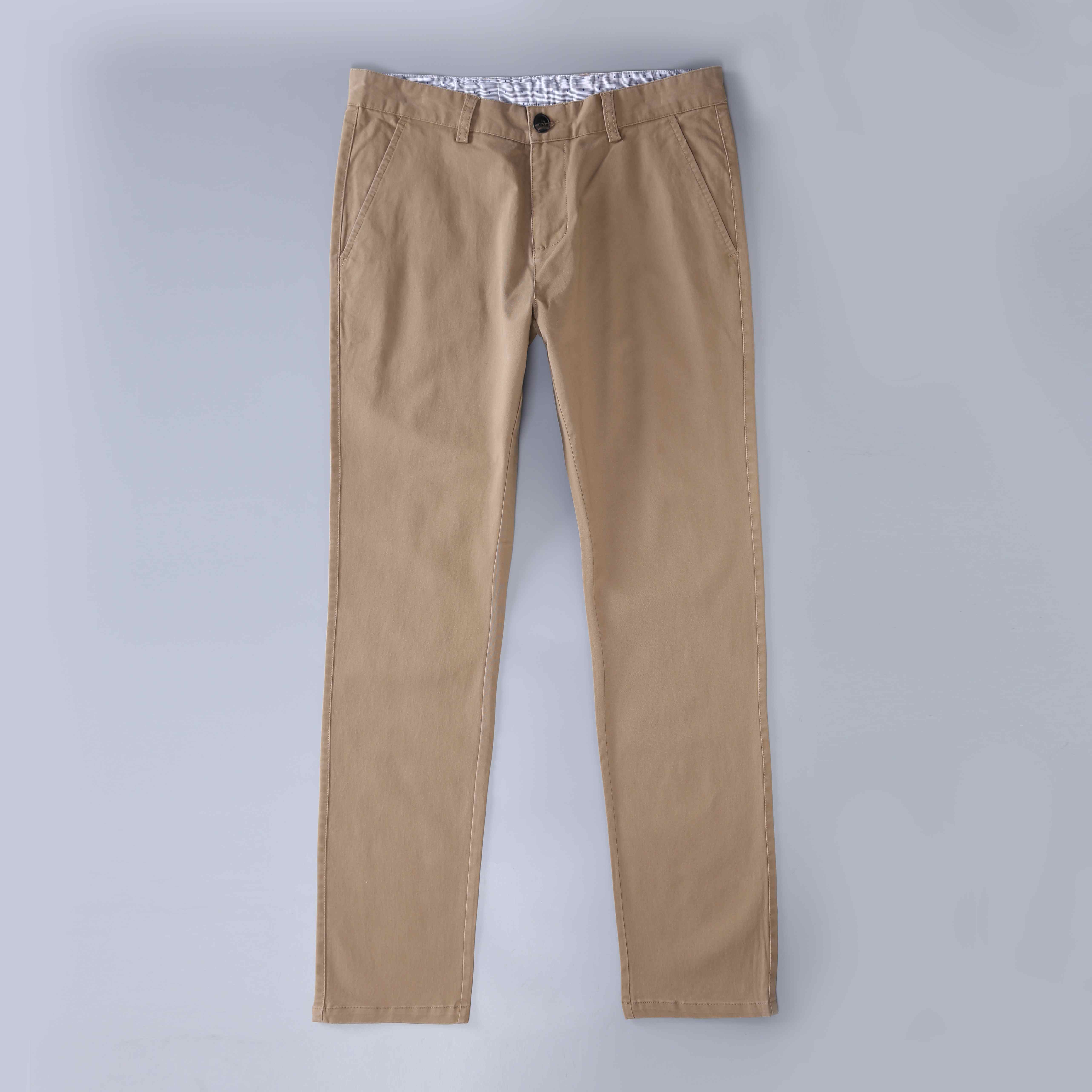 Men's Slim-Fit Flat-Front Chino Pant