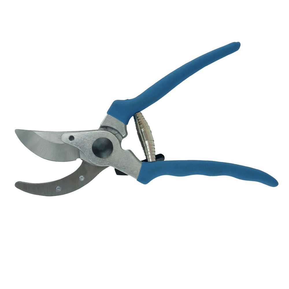 Manual metal shear one99 blue sandy polished PVC handle garden scissors