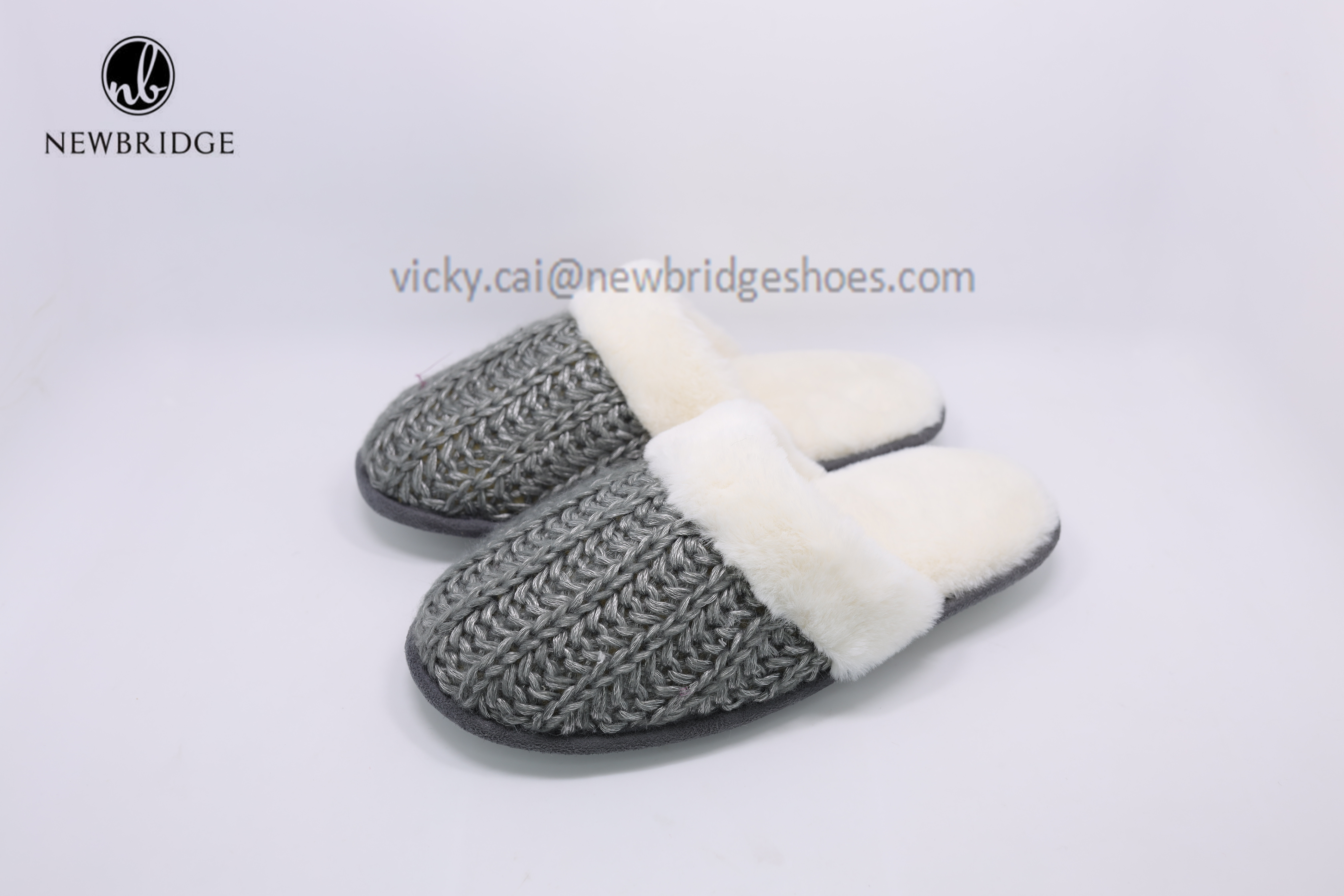 Special Yarn Knit Mule Slipper