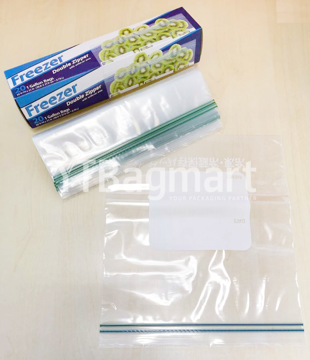 Freezer reclosable bag Gallon