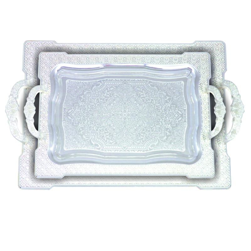 Silver plated iron tray