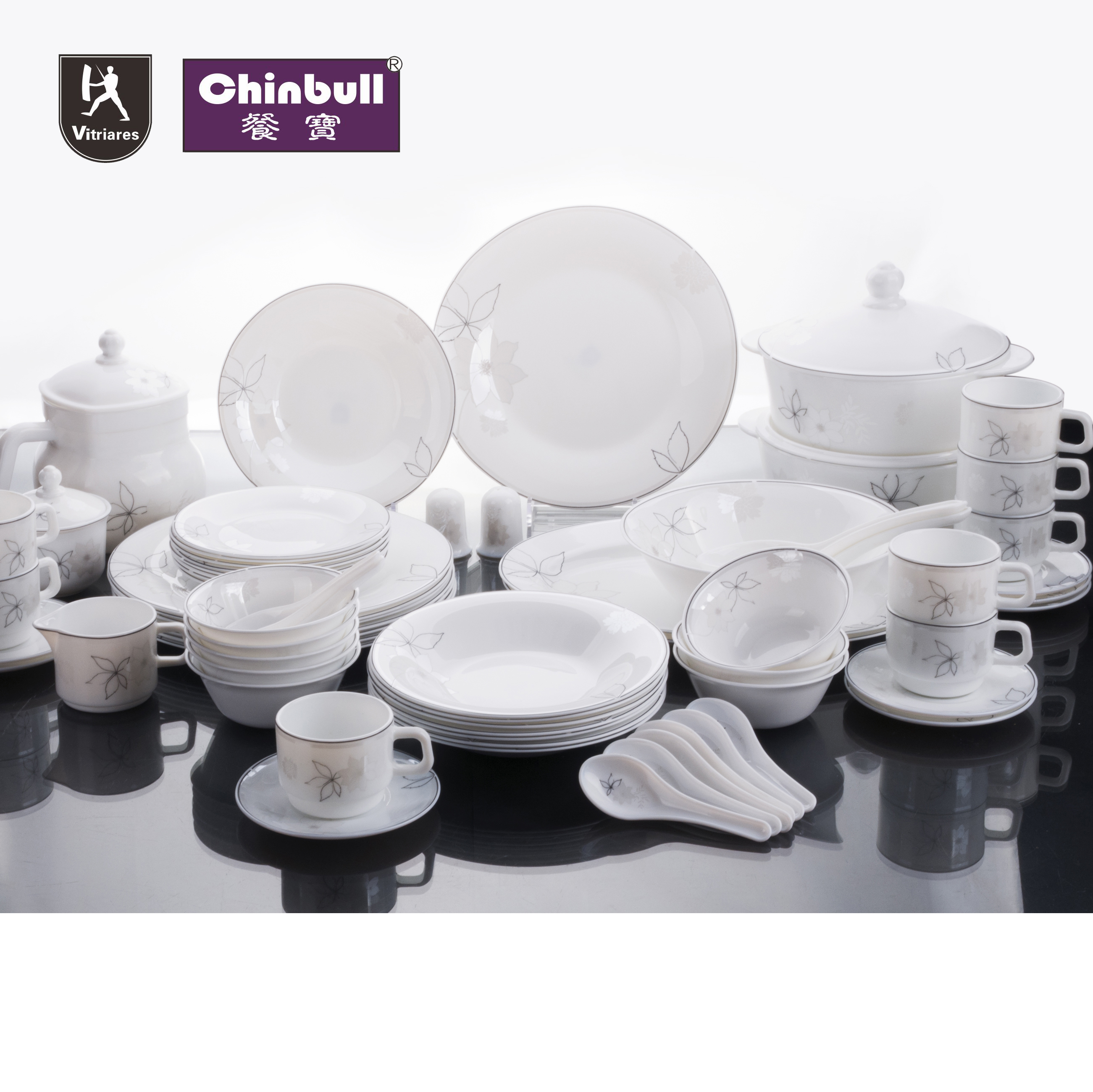 72pcs dinner set (opal glassware）