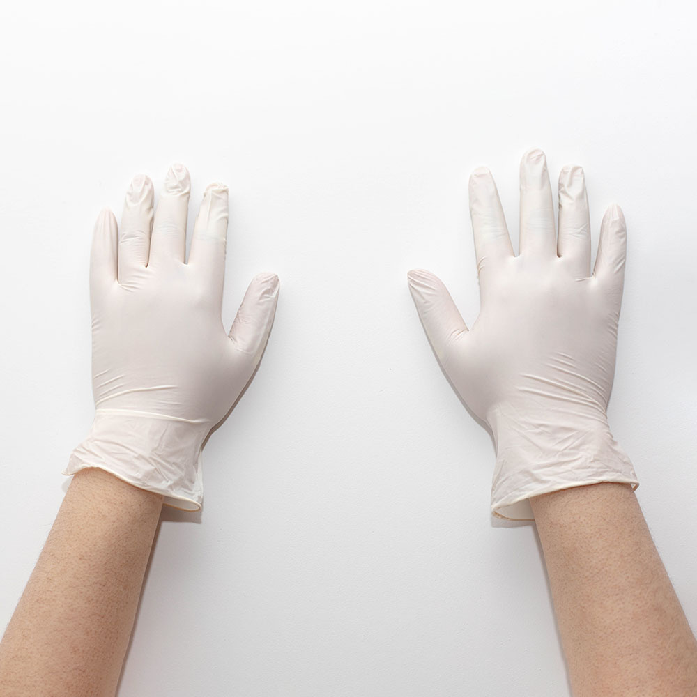 Disposable Medical White Latex Powder Free Gloves