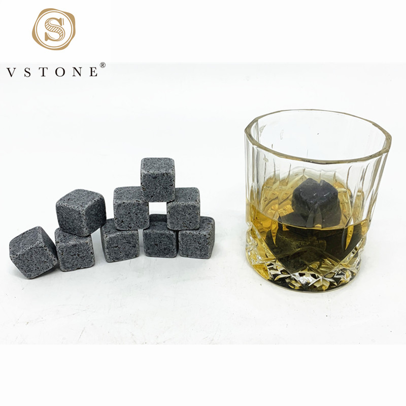 Natural whiskey stone w/ bulk package，marble tray
