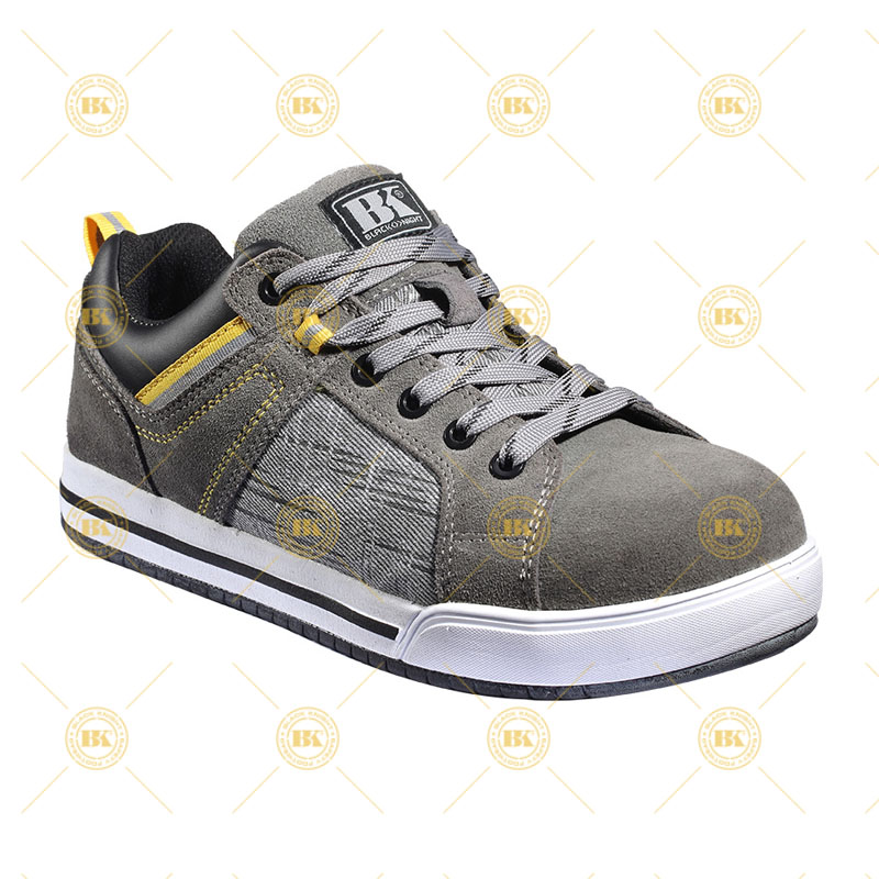 Ppe Ce S1p Suede Leather Metal Free Cemented Shoes