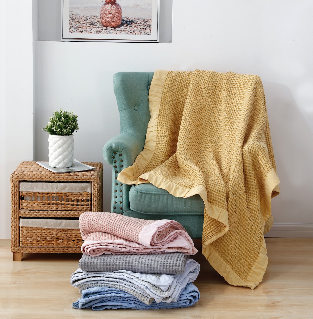 Waffle blanket