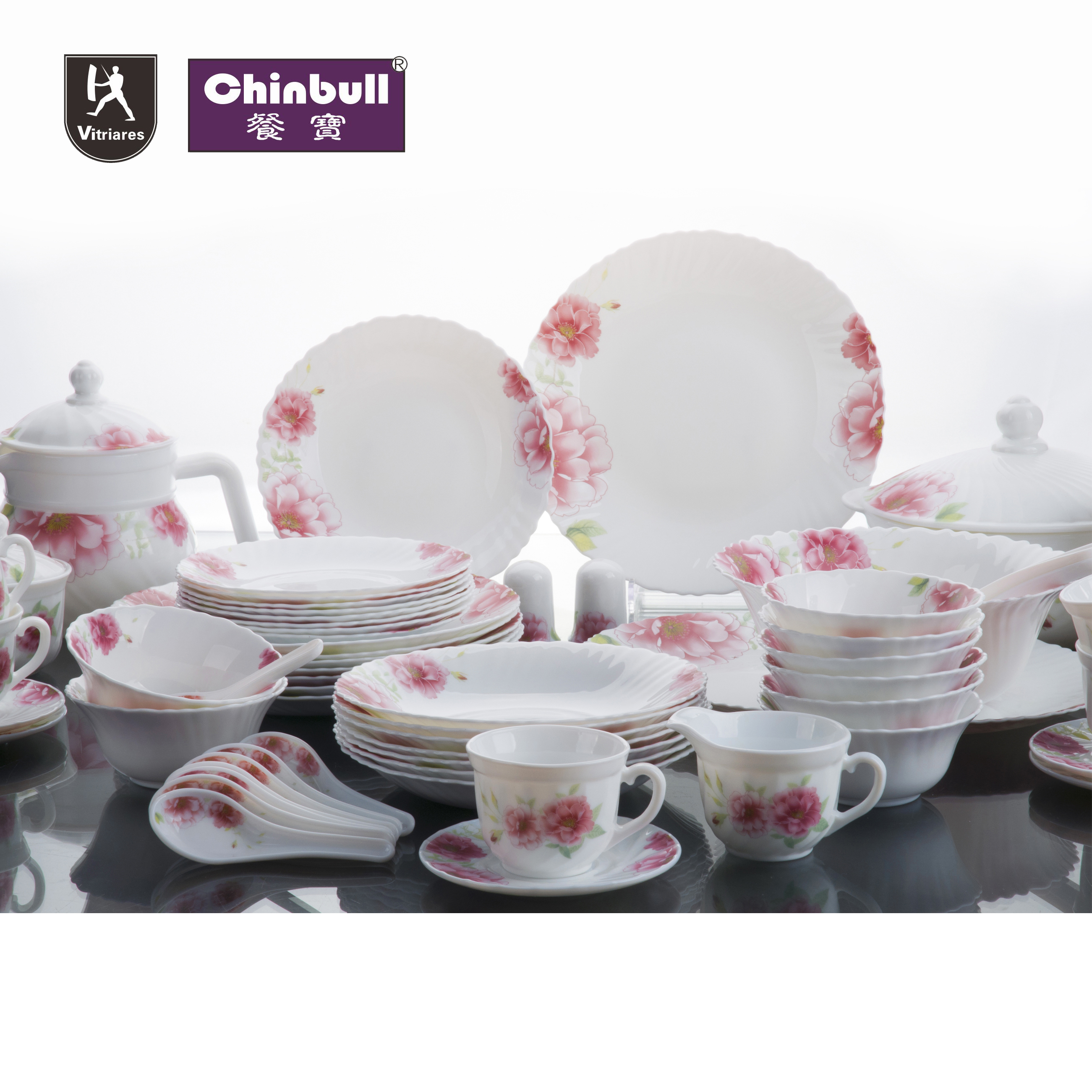 72pcs dinner set (opal glassware）