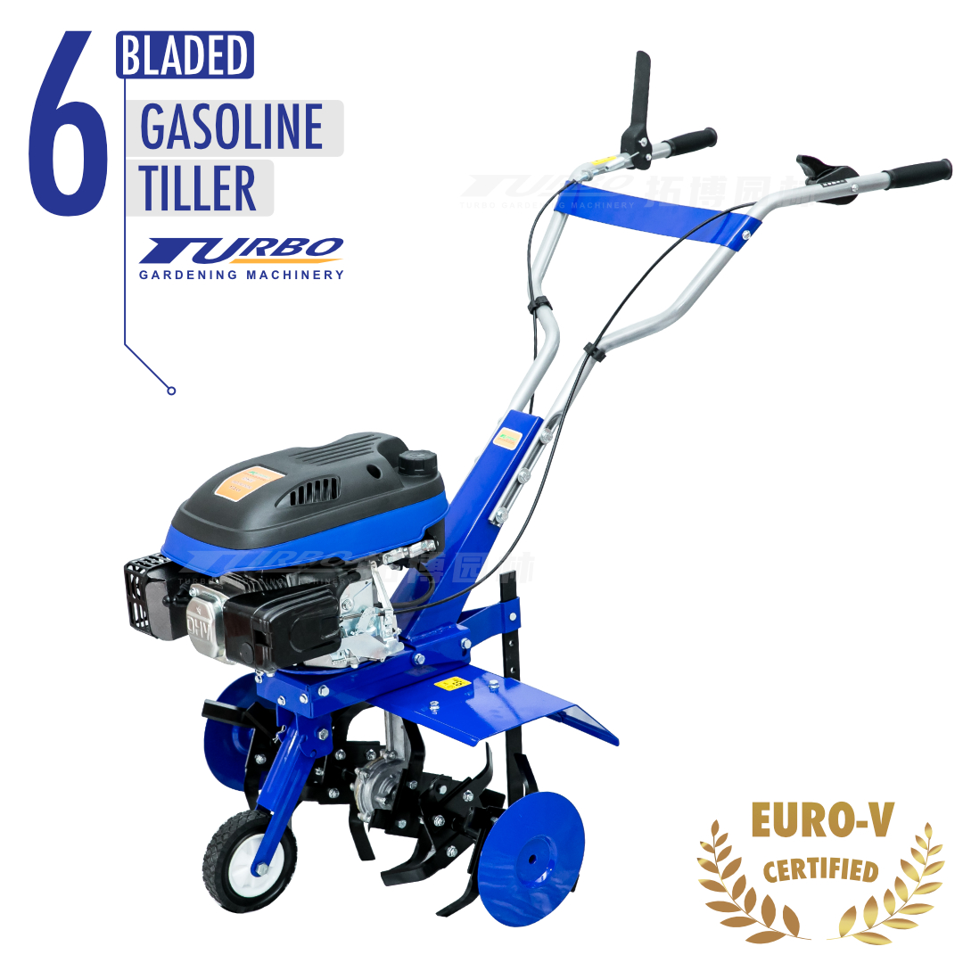 Tiller-Turbo Gardening 6-Bladed