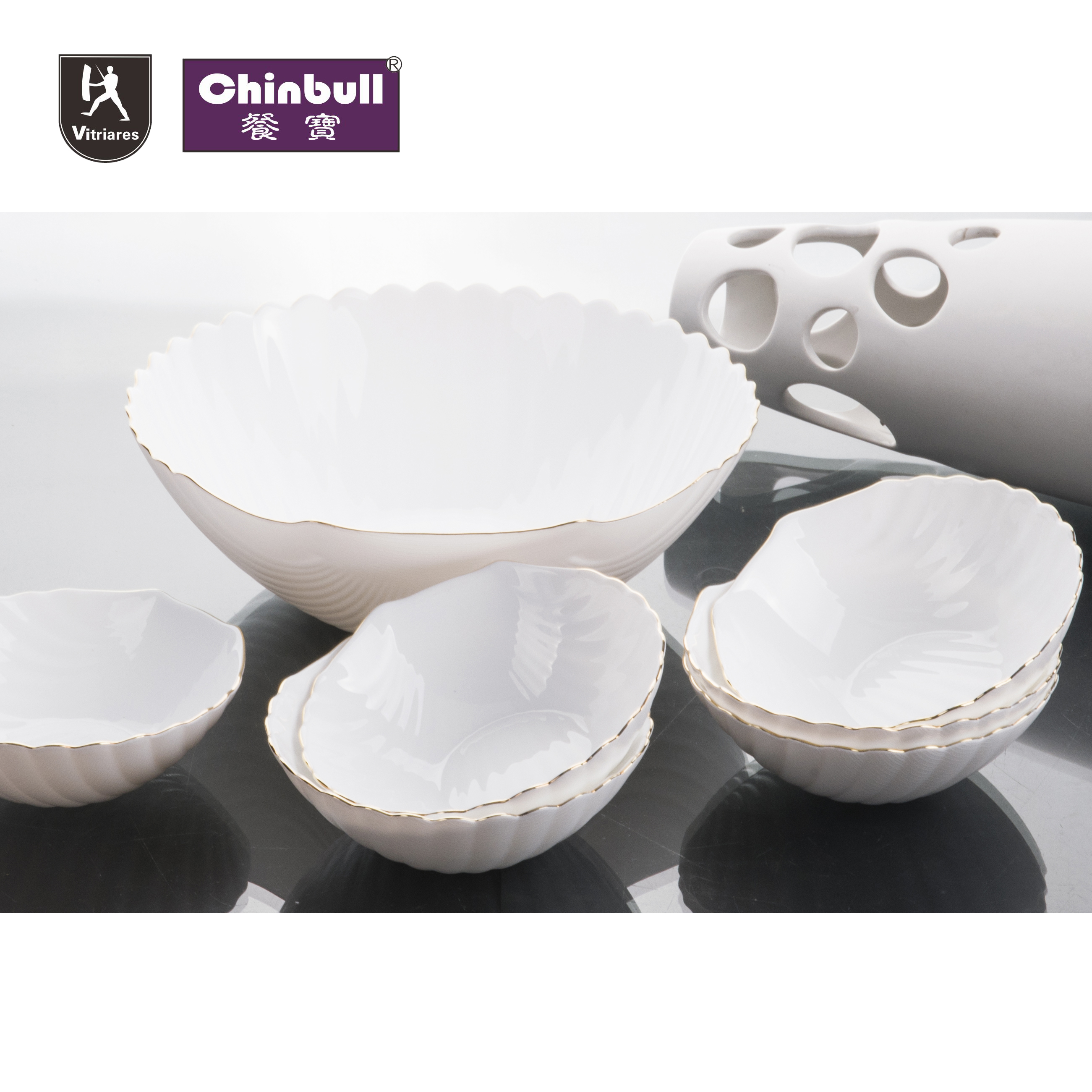 7pcs bowl set (opal glassware）