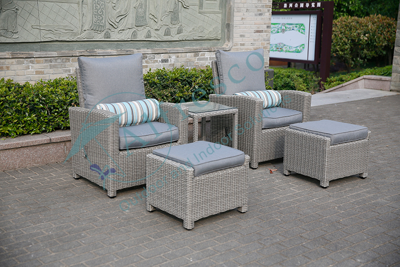 DELUXE alum relax reclining chair set