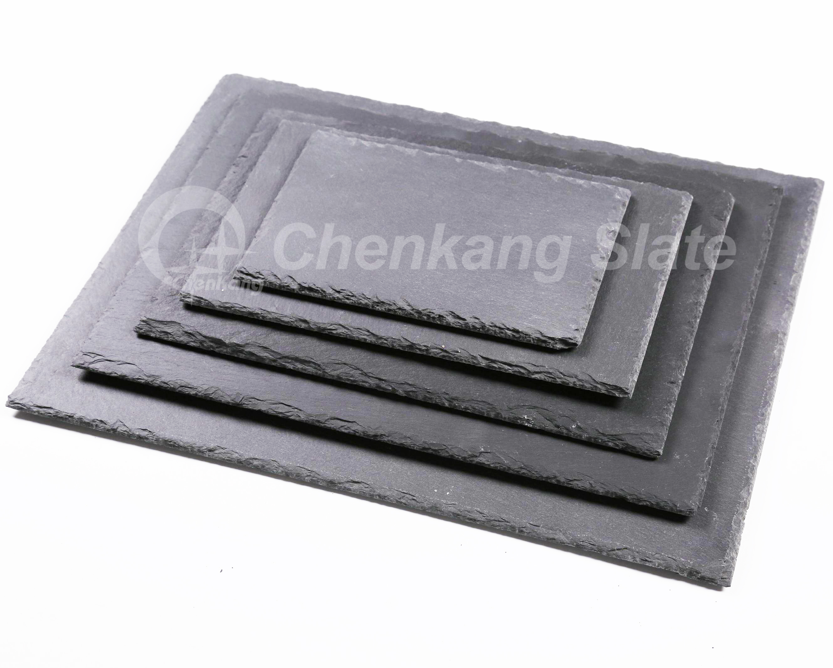 Slate Placemat Rough Chipped Edges Rectangle Shape