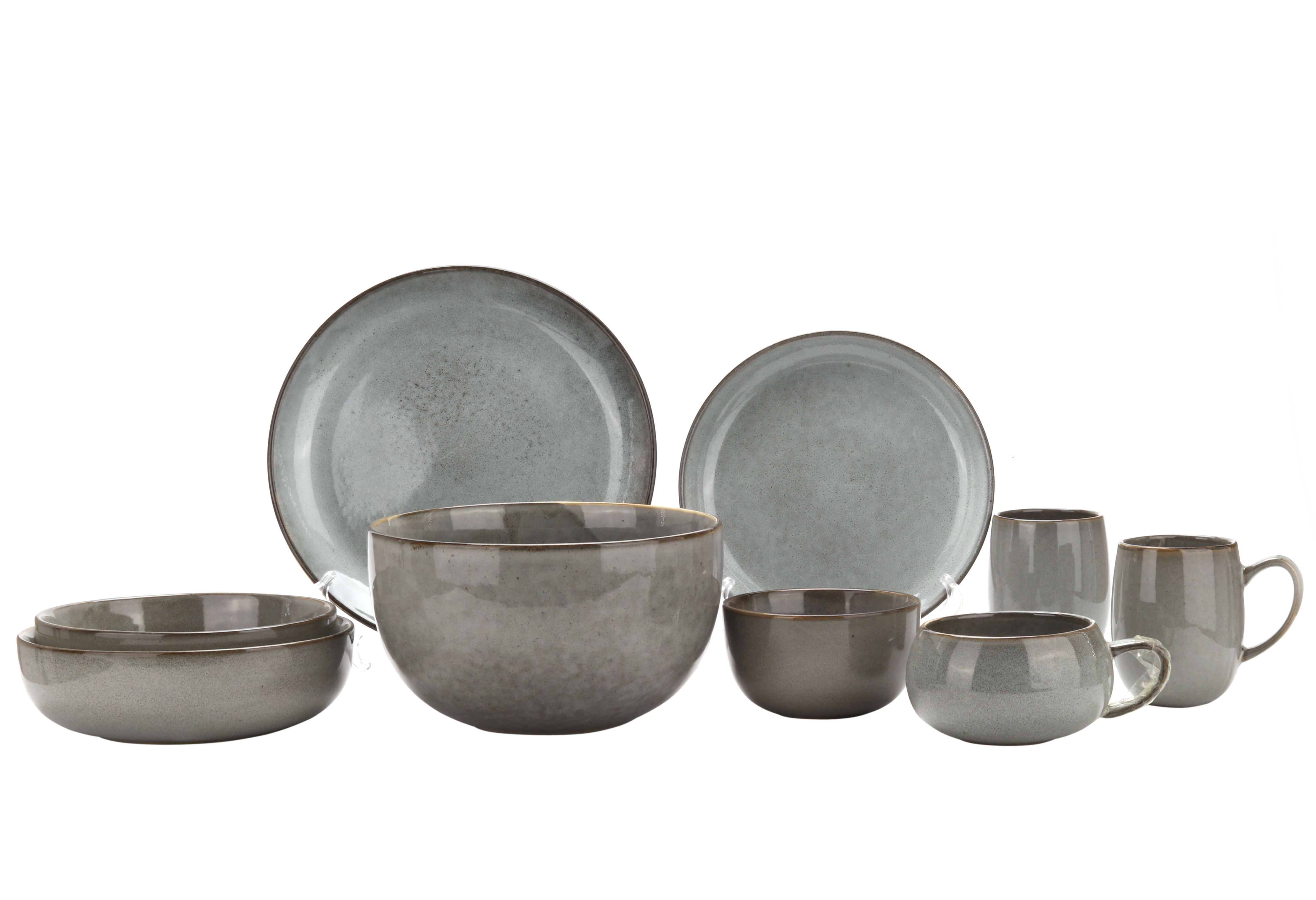 Stock stoneware dinner set