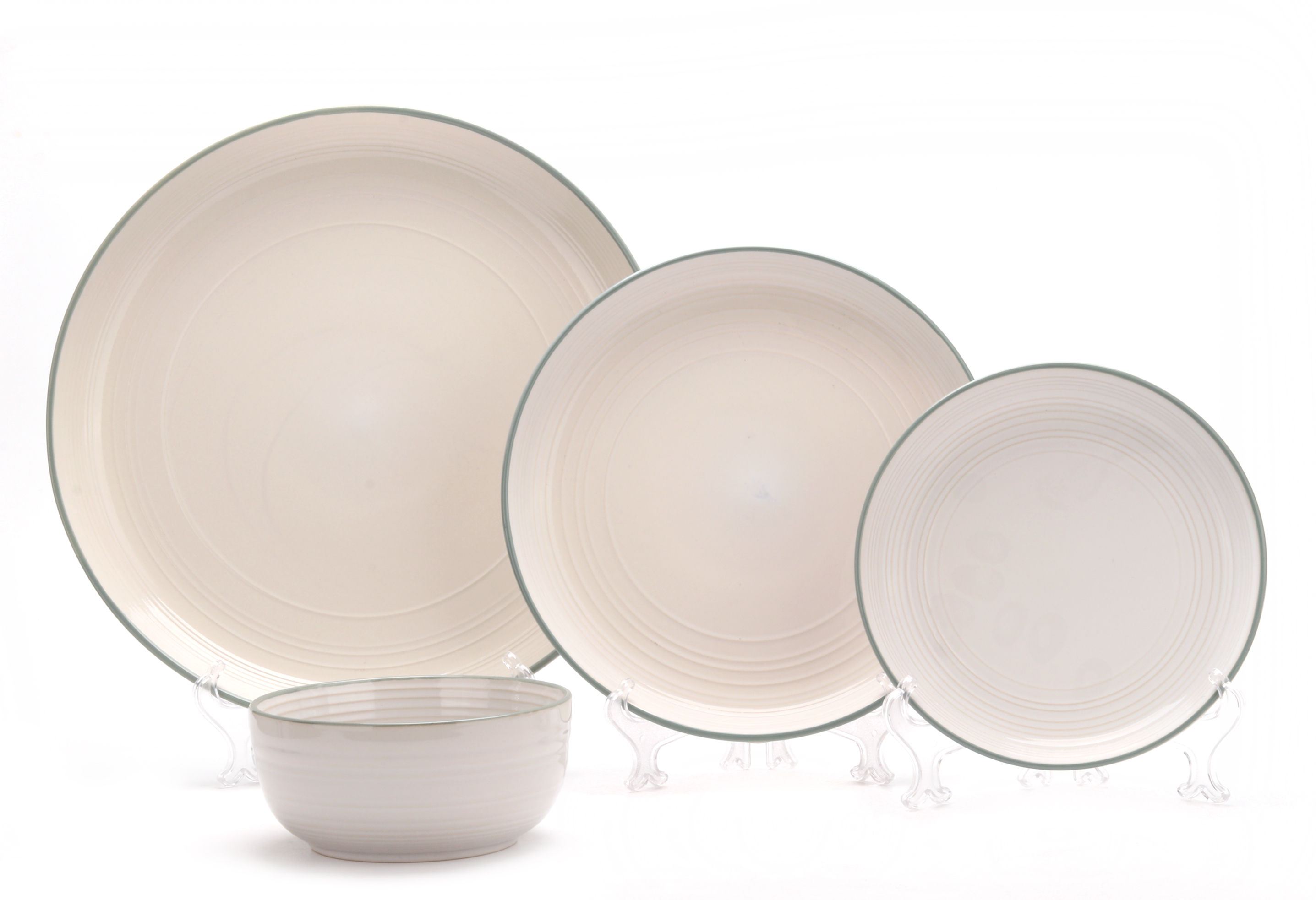 Stock stoneware dinner set