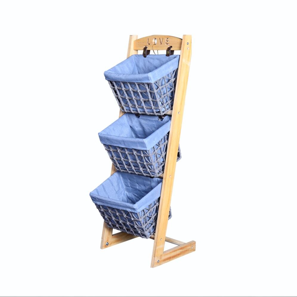 Wooden Magazine Shelf