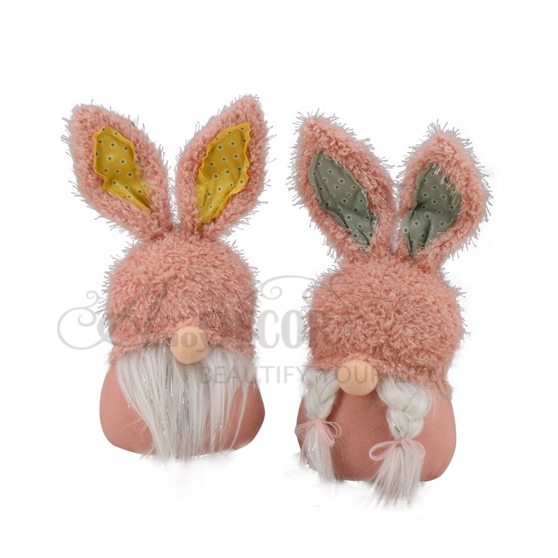 2asst. Fabric Boy & Girl Gnome Décor