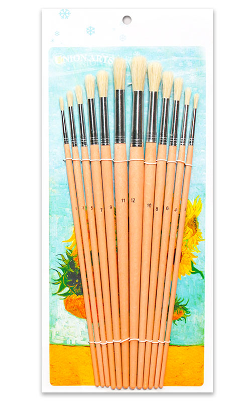 Bristle hair brushes