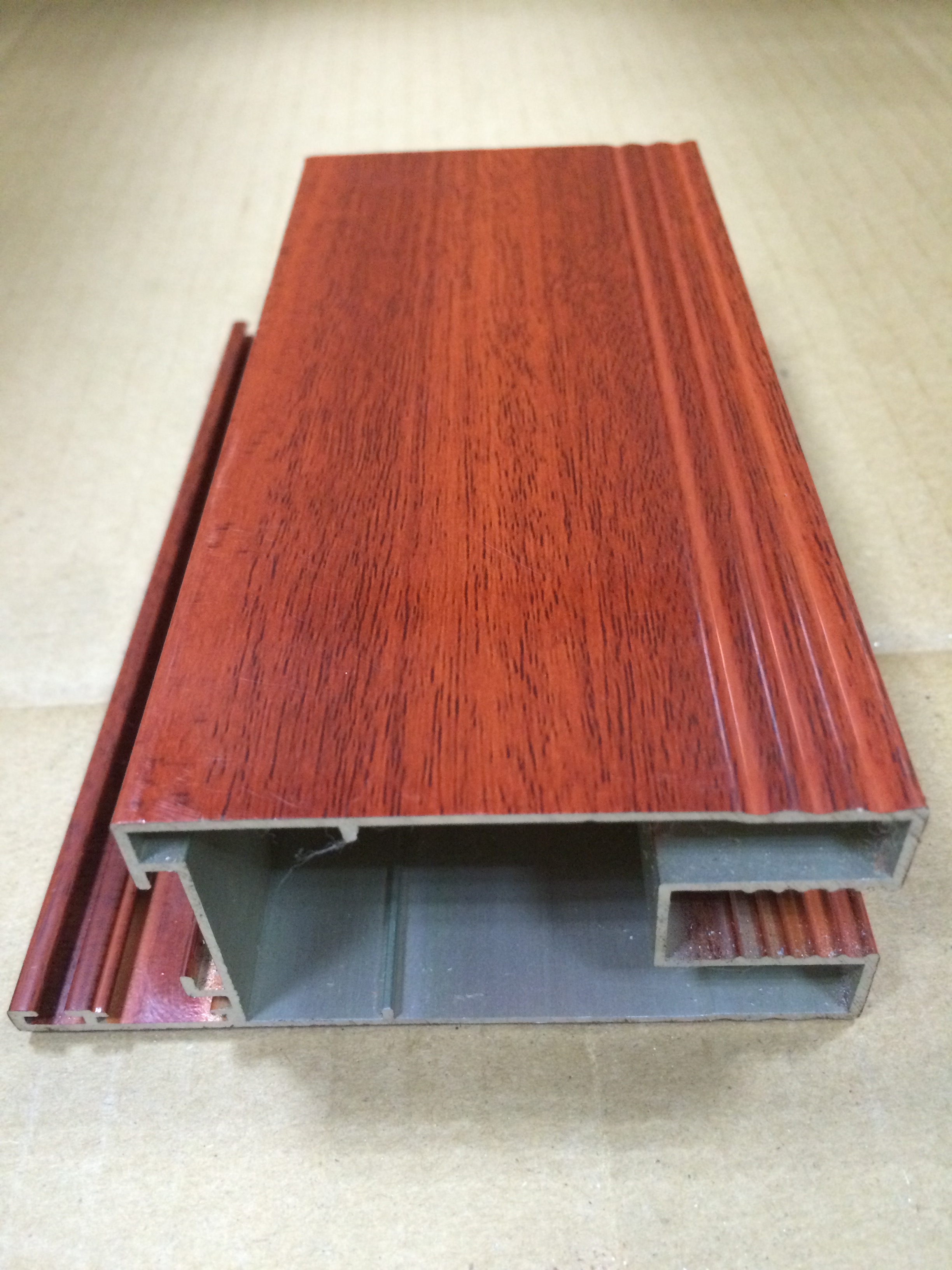 0010403wooden color aluminum profile