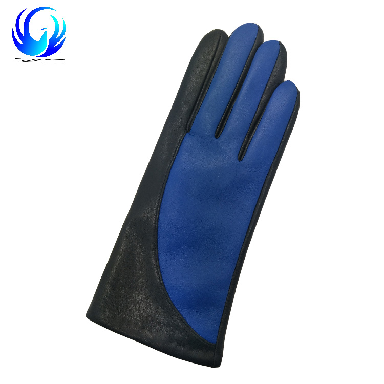 Winter fashion ladies leather gloves