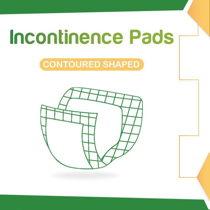 Adult Incontinence Pads - Contoured Shaped
