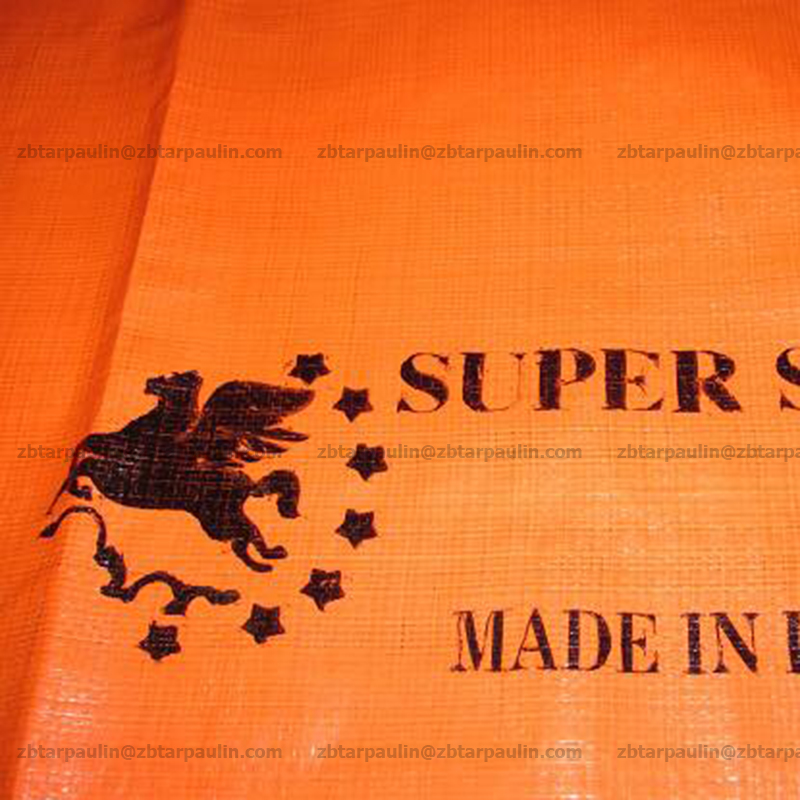 tarpaulin roll, PE tarpaulin roll, blue/orange tarpaulin
