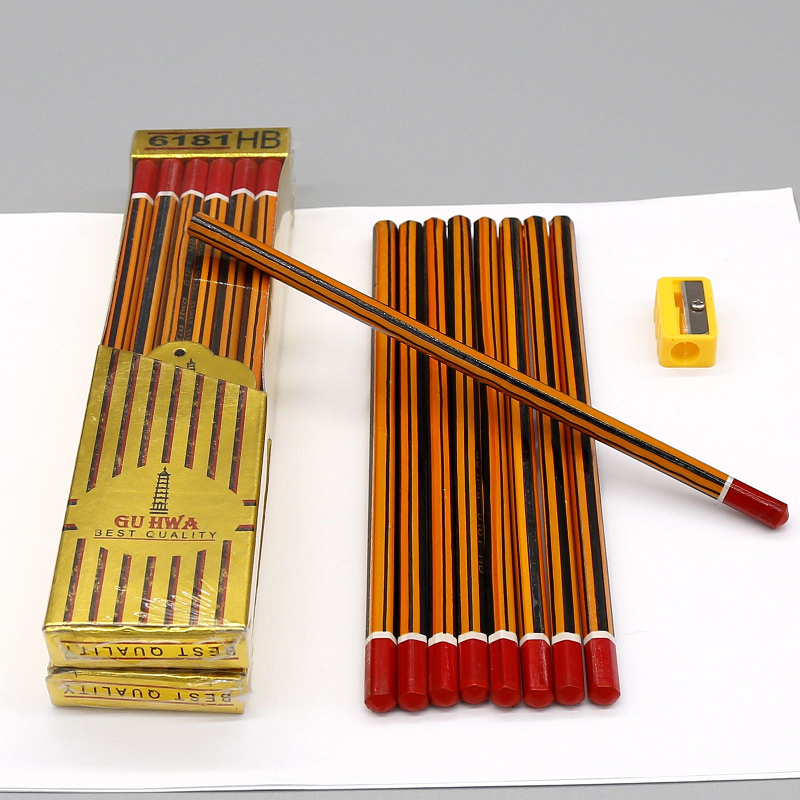 7” HB Pencil Poplar Wood Pencil Customized Package & Lead Manufacturing Direct Sale Wholesale High Quality GP-031