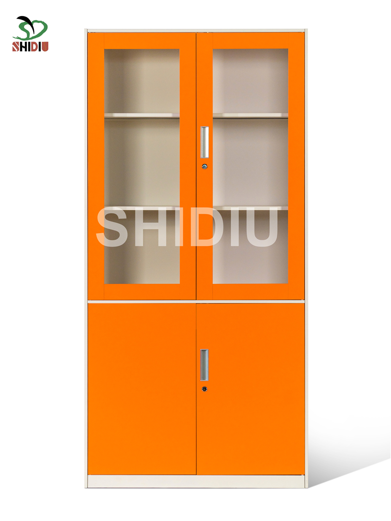 Luoyang Factory Direct Sale Glass/Metal Door Narrow Frame File Cabinet