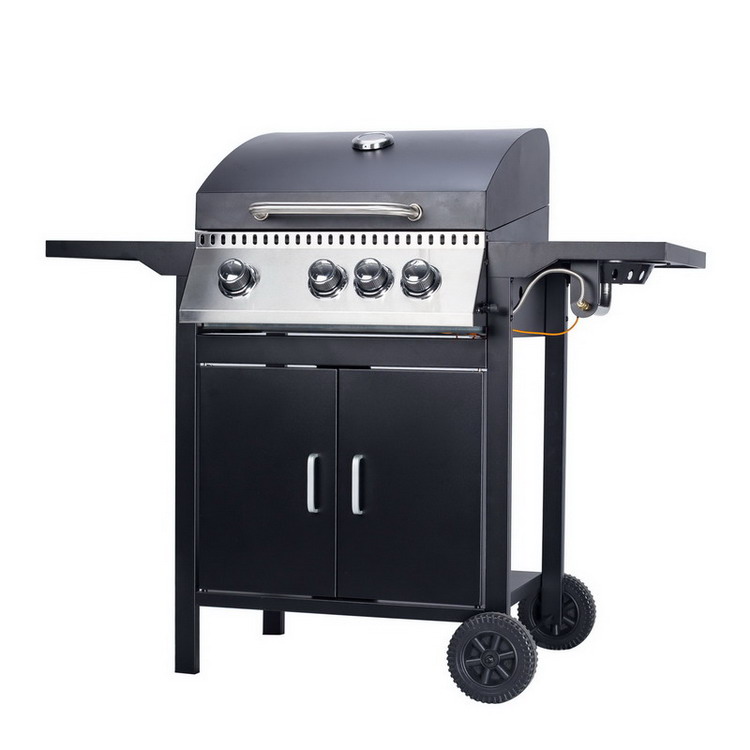 2020 Komenjoy G029300 Backyard Patio Steel 3 Burner+1 side Burner Propane Gas BBQ Grill