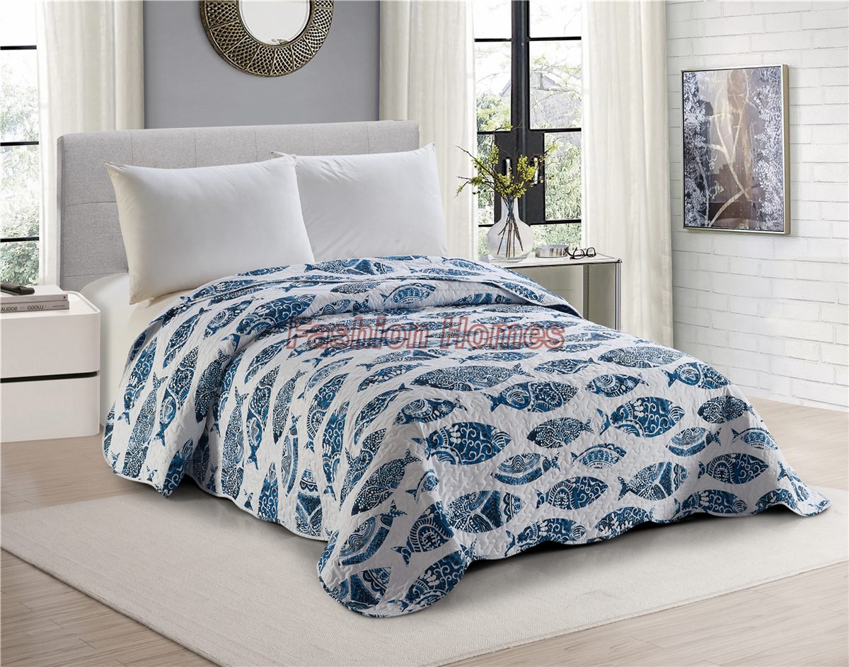 2020 microfiber floral Print Quilt Set