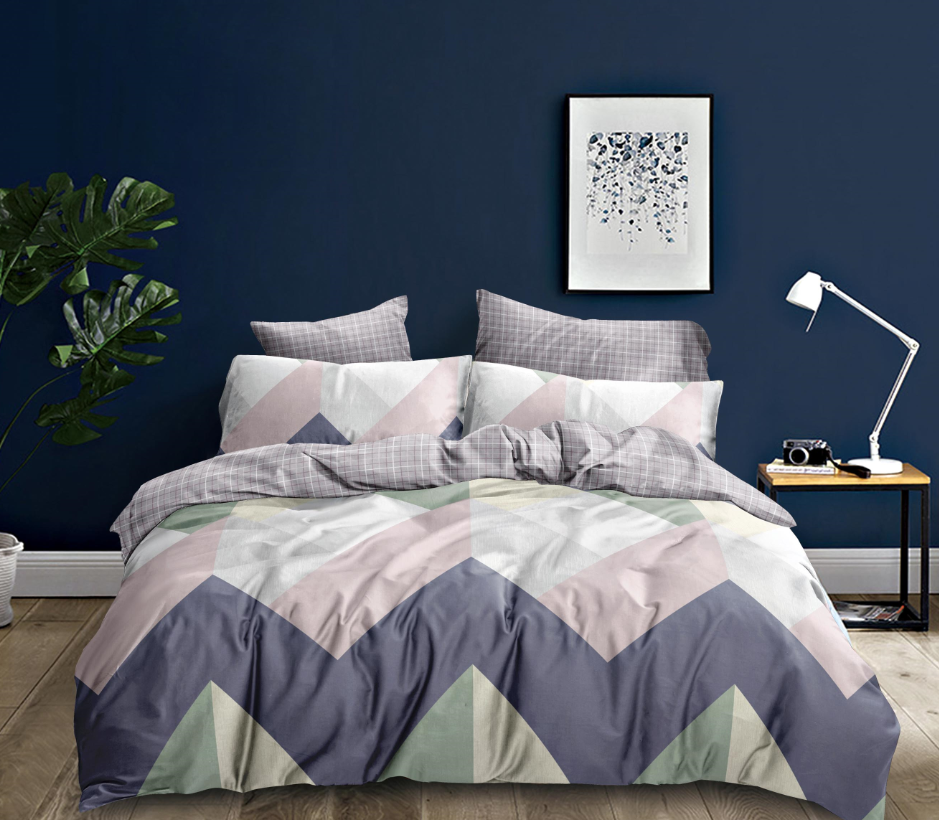 4pc Print Duvet Cover Bed Sheet Set