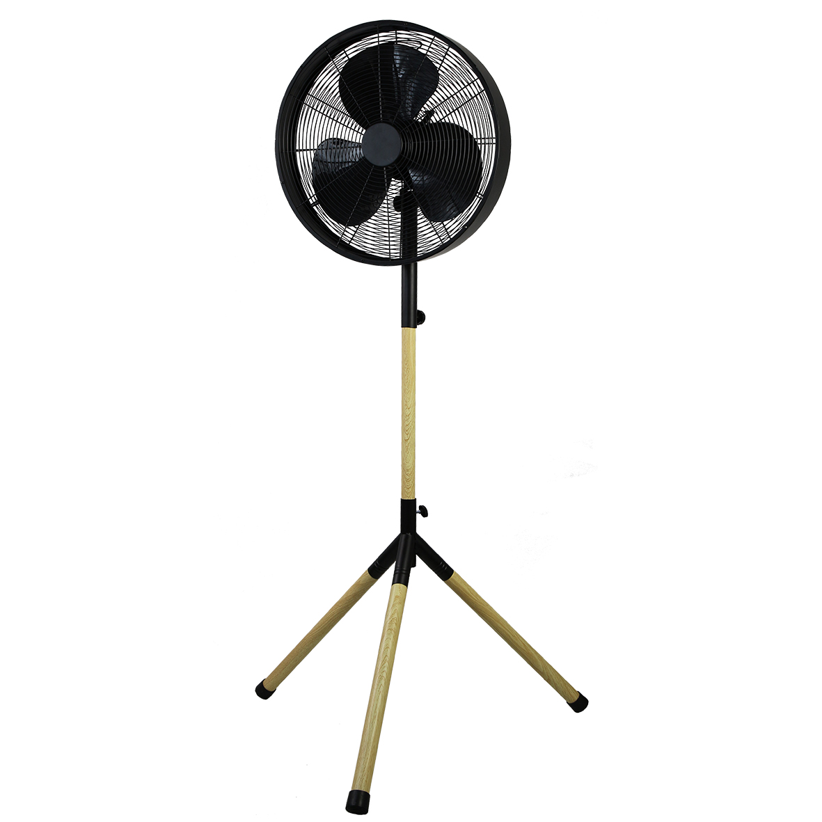 Hot top 16 inch tripod wooden fan in factory supply