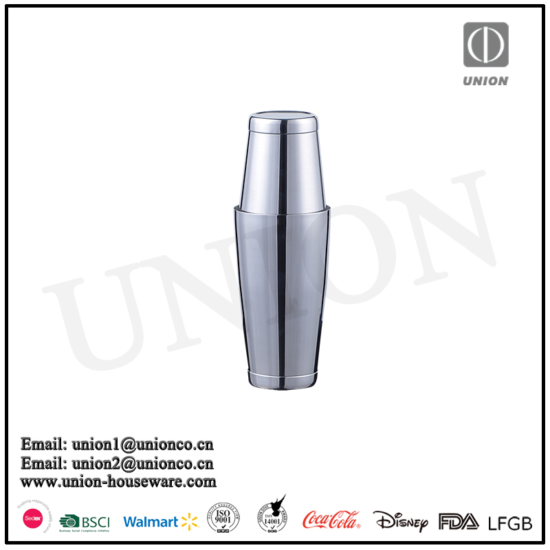 304 stainless steel 2-piece cobbler cocktail shaker/750ml/high quantity