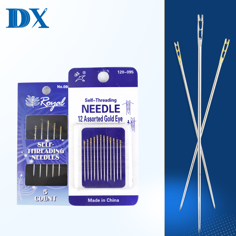 Hand Sewing Needle Self-Threading Needle