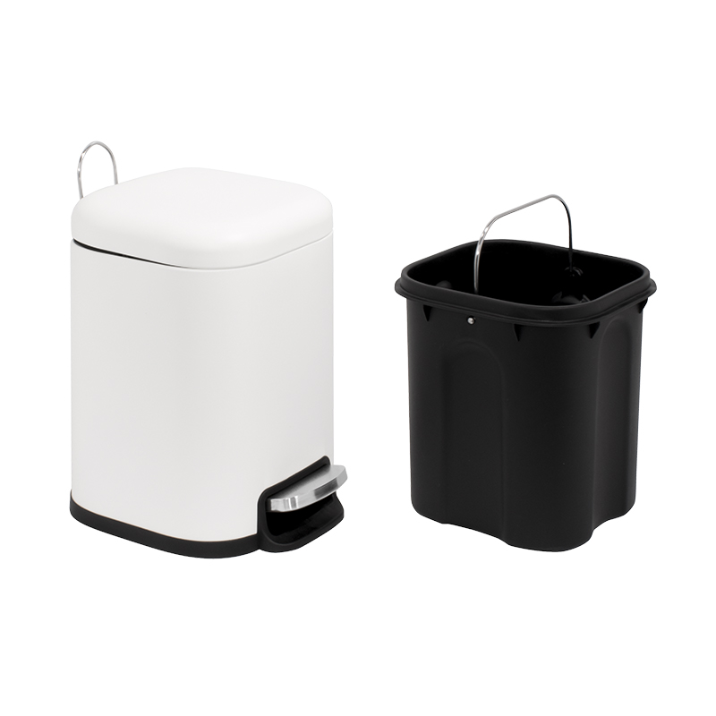 Rectangle Stainless Steel Kitchen Pedal Trash Bin